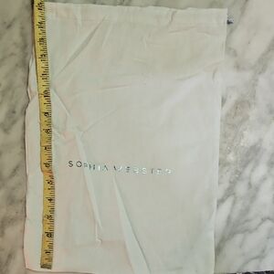 Sophia Webster White Dust Bag with Silver Logo